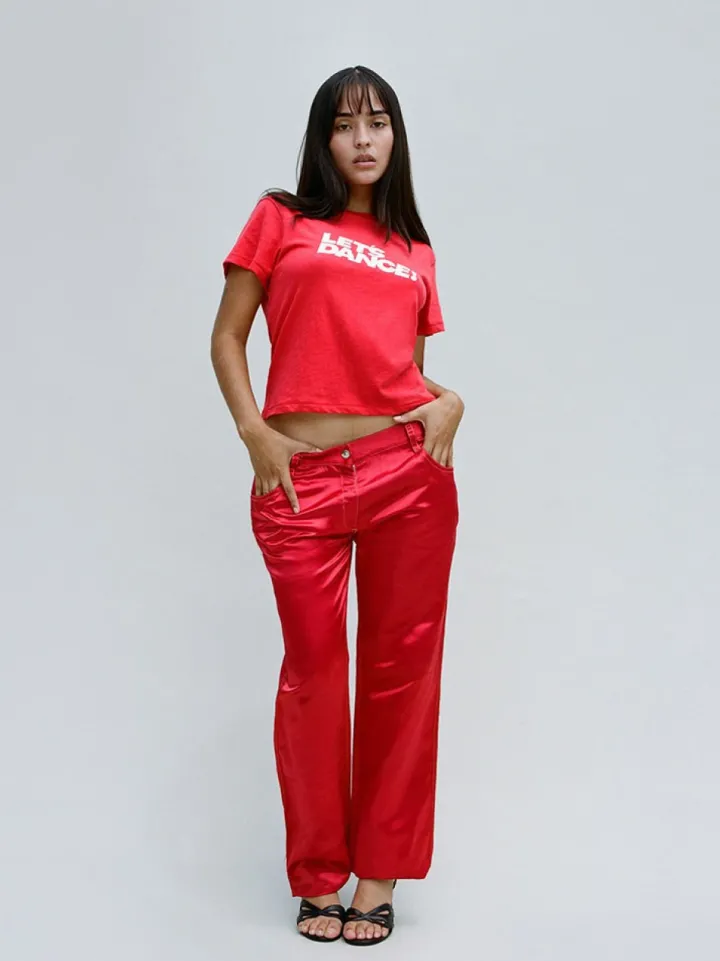 Sale Let's Dance Tee - Red Women Tees