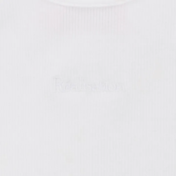 Store Real Tank - White Women Tanks
