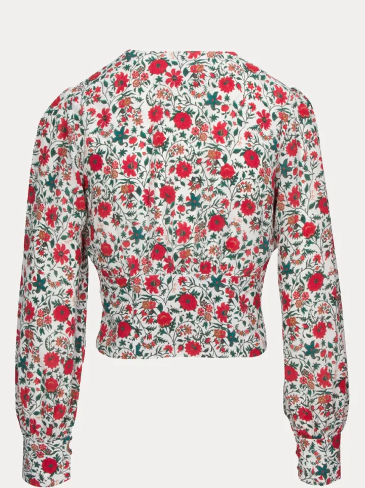 Cheap The Bennie - White Batik Floral Women Tops