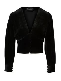 Online The Kaia - Black Velvet Women Tops