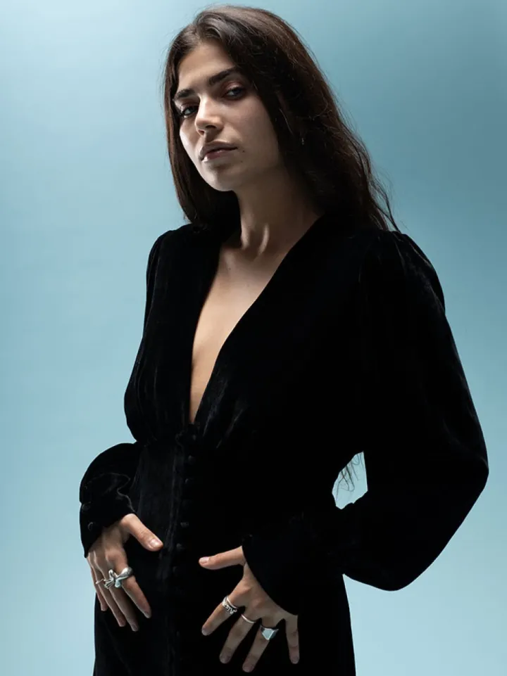 Shop The Leekley - Black Velvet Women Dresses