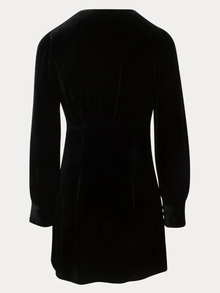 Shop The Leekley - Black Velvet Women Dresses