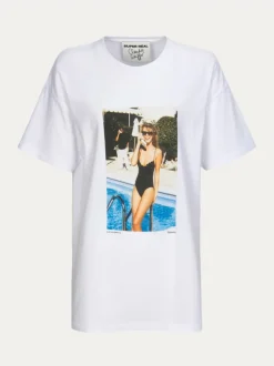 Best Sale The Poolside Tee - White Women Tops