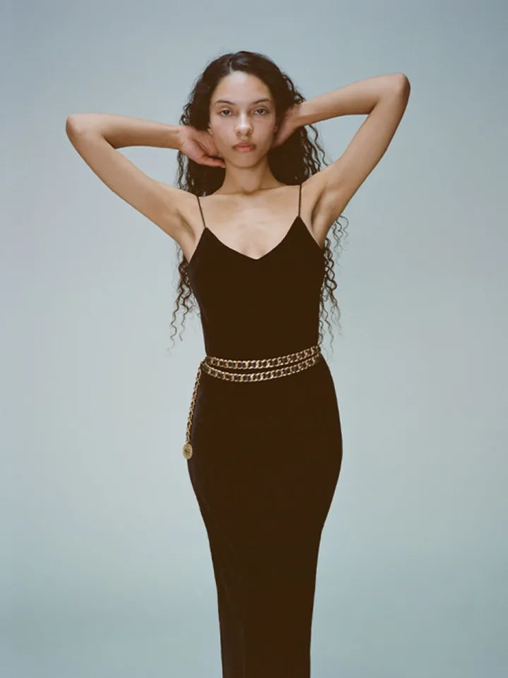 Fashion The Rachel - Black Velvet Women Dresses