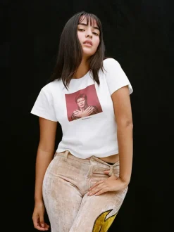 Flash Sale Watch That Man Baby Tee - White Women Tees