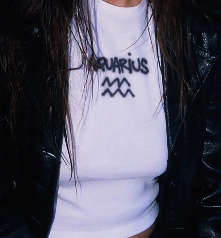 Store Zodiac Tee - Aquarius Women Tees