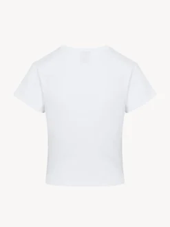 Fashion Aladdin Sane Baby Tee - White Women Tees