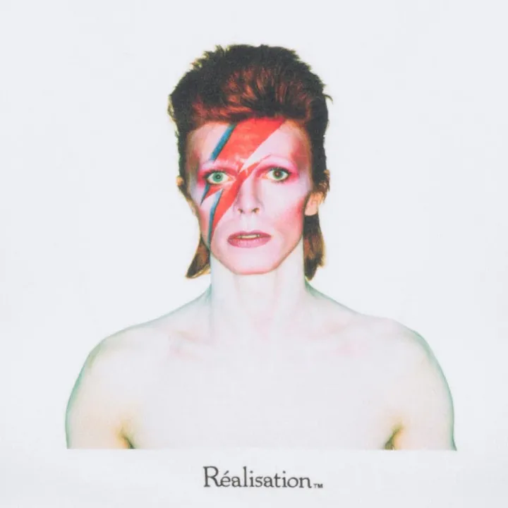 Fashion Aladdin Sane Baby Tee - White Women Tees