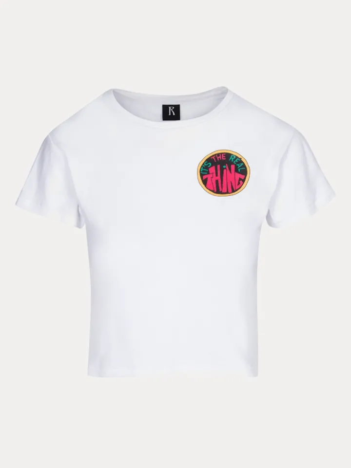 Flash Sale Real Thing Tee - White Women Tees