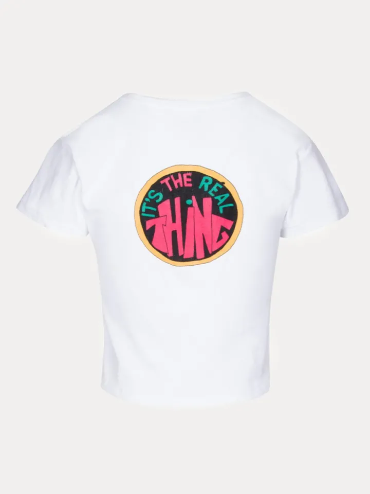 Flash Sale Real Thing Tee - White Women Tees
