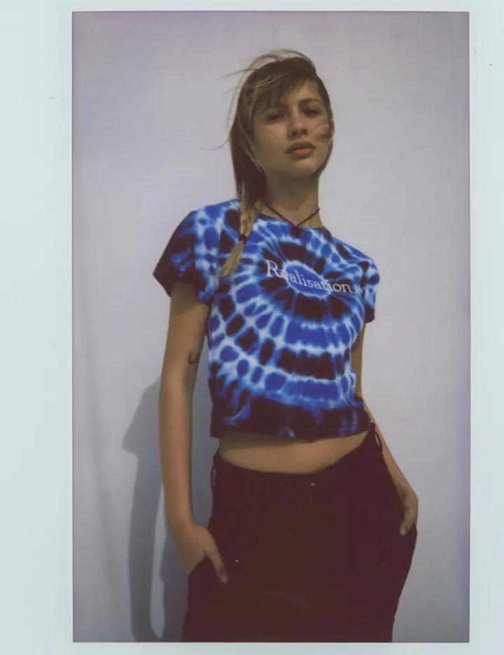 Discount Real Tie Dye Logo Tee - Lagoon Women Tees