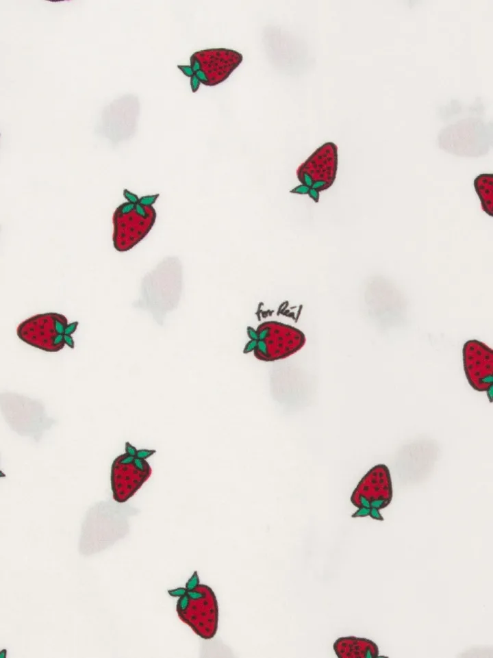 Shop The Alba - White Strawberry Women Dresses