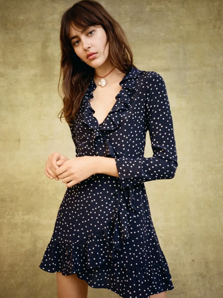 Best Sale The Alexandra - Navy Star Women Dresses