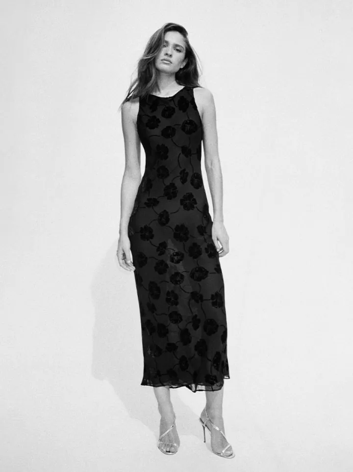 Store The Carla - Lily Devore Noir Women Dresses