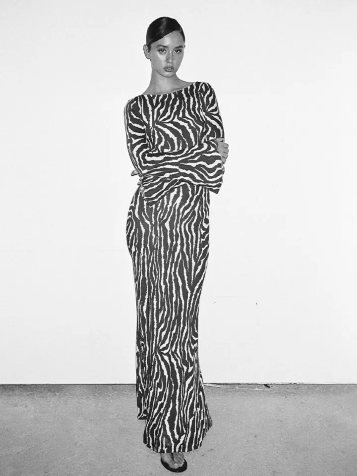 Cheap The Gia - Animal Women Dresses