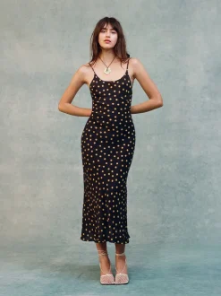Hot The Iggy - Yellow Polka Dot Women Dresses