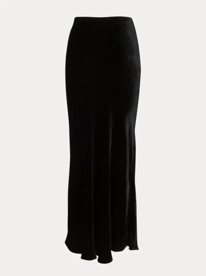 Fashion The Joni - Black Velvet Women Bottoms