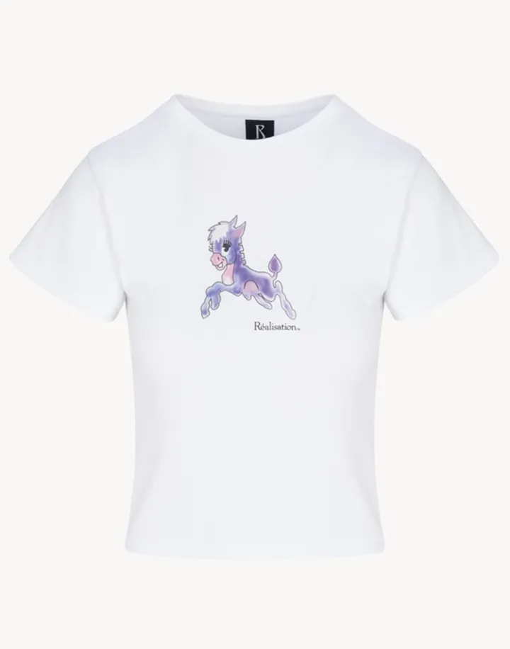 Clearance The Pony Tee - White Women Tees
