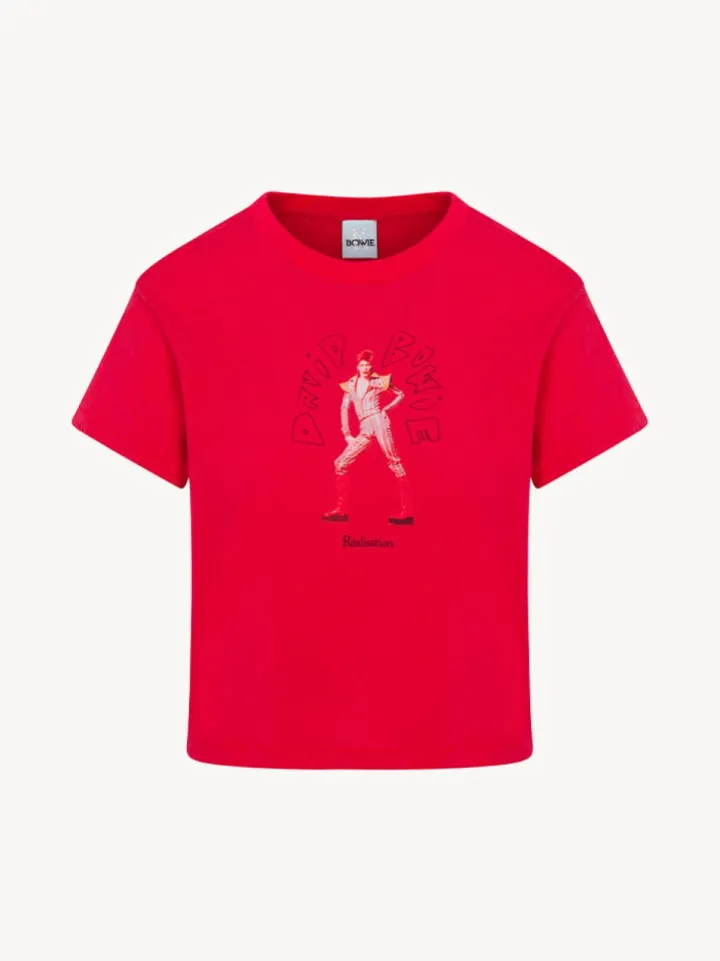 Best Sale Ziggy Stardust Tee - Red Women Tees